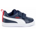 PUMA COURTFLEX V2 V INF MARINO BLANCO 371544 01