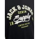 JACK & JONES JJELOGO TEE SS O-NECK 2 COL 12246690 BLACK