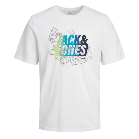 JACK & JONES JCOMSP DUMMER LOGO TEE SS 12257908 WHITE