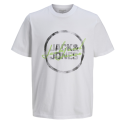 JACK & JONES JCOSCRIPTR TEE SS CREW 12269970 BRIGHT WHITE