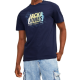 JACK & JONES JCOMPS DUMMER LOGO TEE SS 12257908 NAVY BLAZER