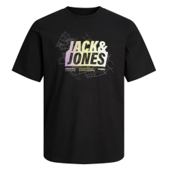 JACK & JONES JCOMPS DUMMER LOGO TEE SS 12257908 BLACK