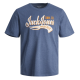 JACK & JONES JJELOGO TEE SS O-NECK 2 COL 12246690 ENSIGN BLUE