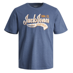 JACK & JONES JJELOGO TEE SS O-NECK 2 COL 12246690 ENSIGN BLUE