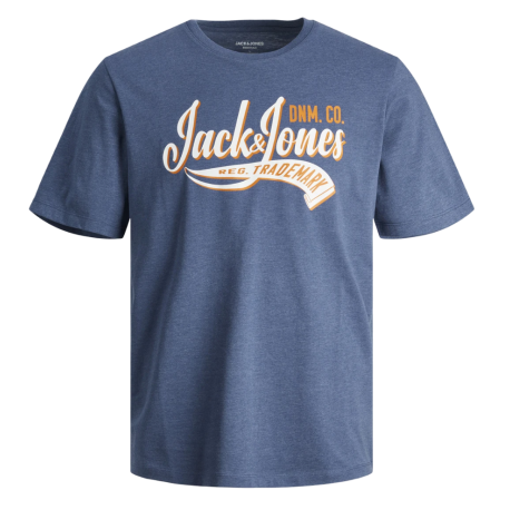 JACK & JONES JJELOGO TEE SS O-NECK 2 COL 12246690 ENSIGN BLUE