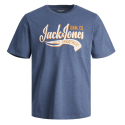 JACK & JONES JJELOGO TEE SS O-NECK 2 COL 12246690 ENSIGN BLUE