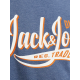JACK & JONES JJELOGO TEE SS O-NECK 2 COL 12246690 ENSIGN BLUE